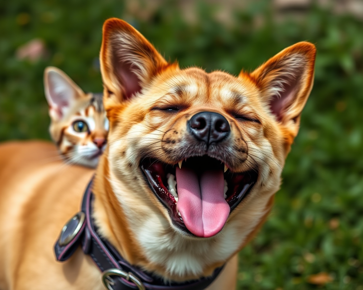 Humorous Photos of Dogs and Cats Together