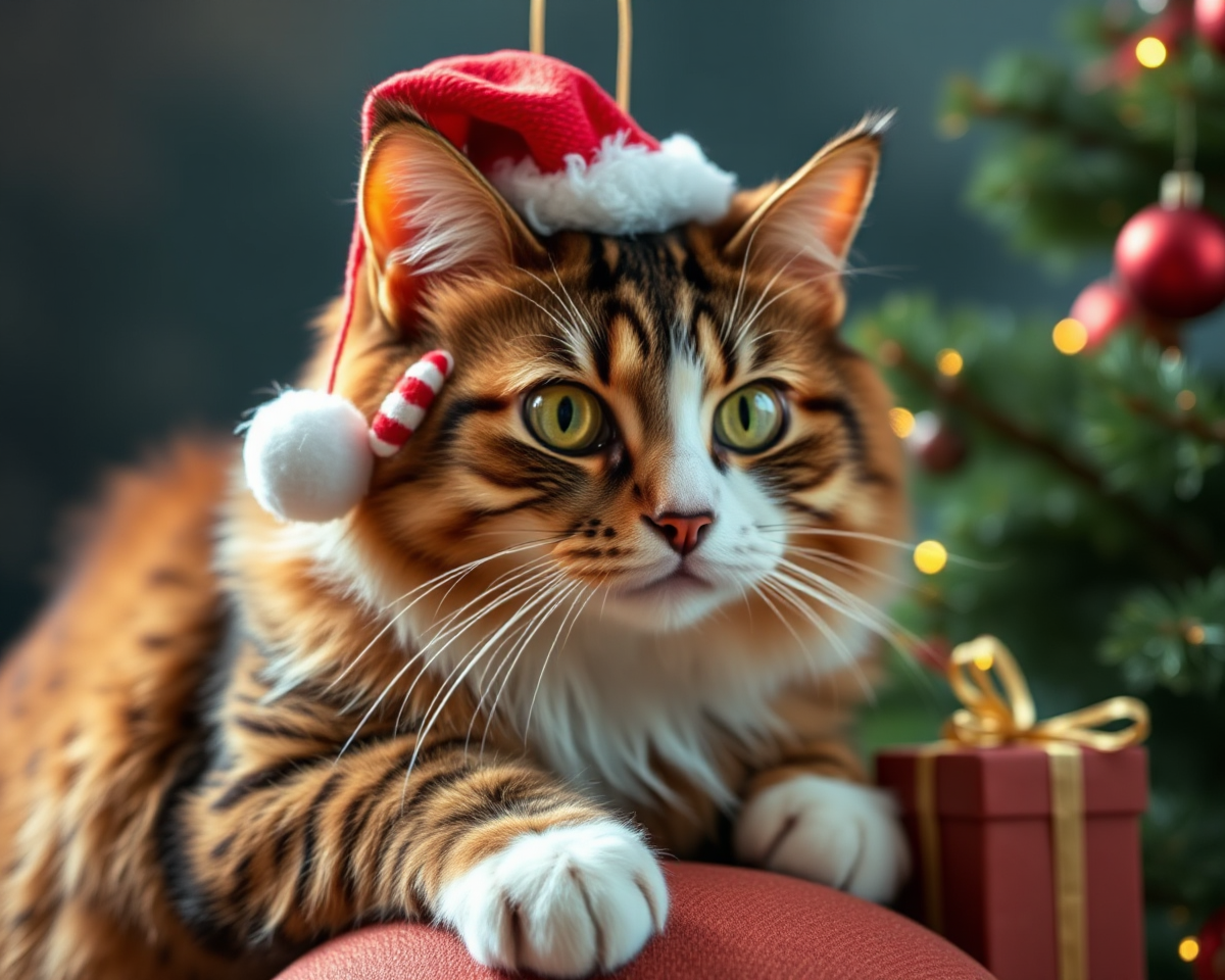 Funny Cat Christmas Pictures Are So Adorable