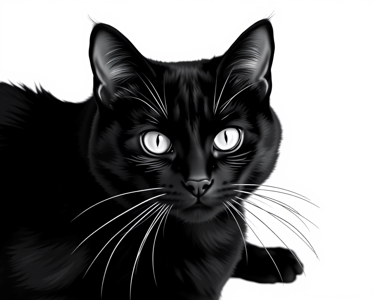 Coloring Book Black Cat Pictures to Color