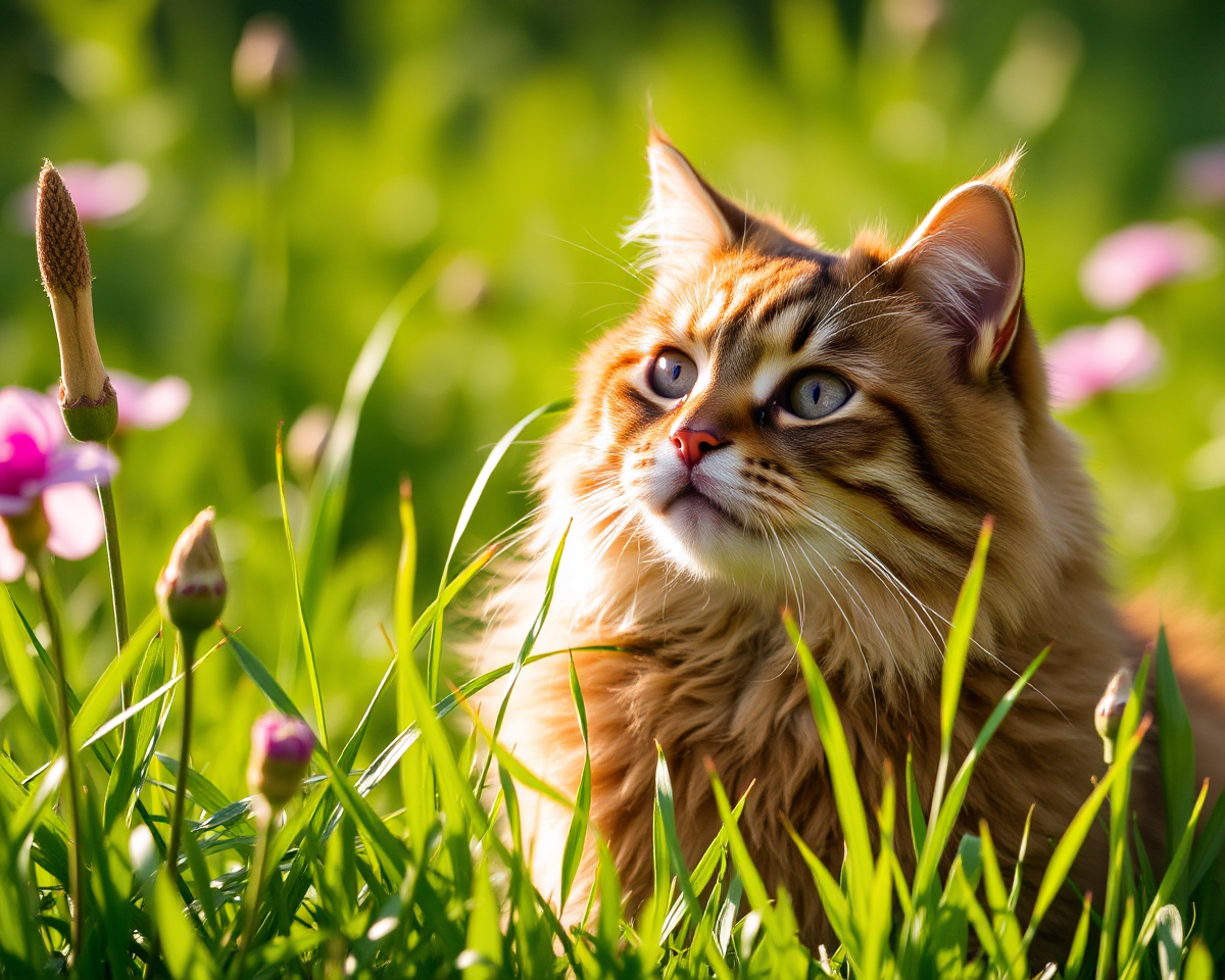 Good Morning with Cat Images on the Wall