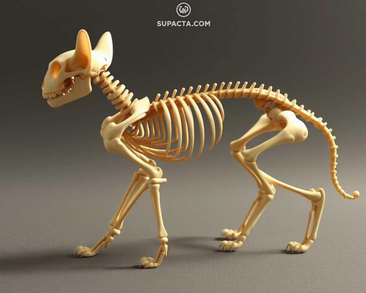 Cat Skeleton Images in Various Poses