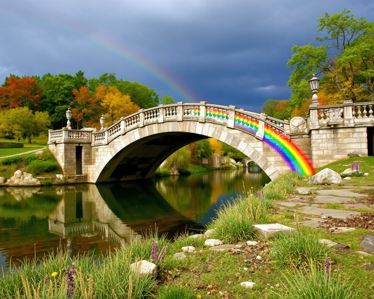 Rainbow Bridge for Cats Images: Whimsical Feline Portraits