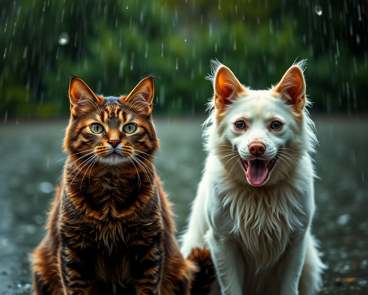 Pictures of Raining Cats and Dogs Everywhere