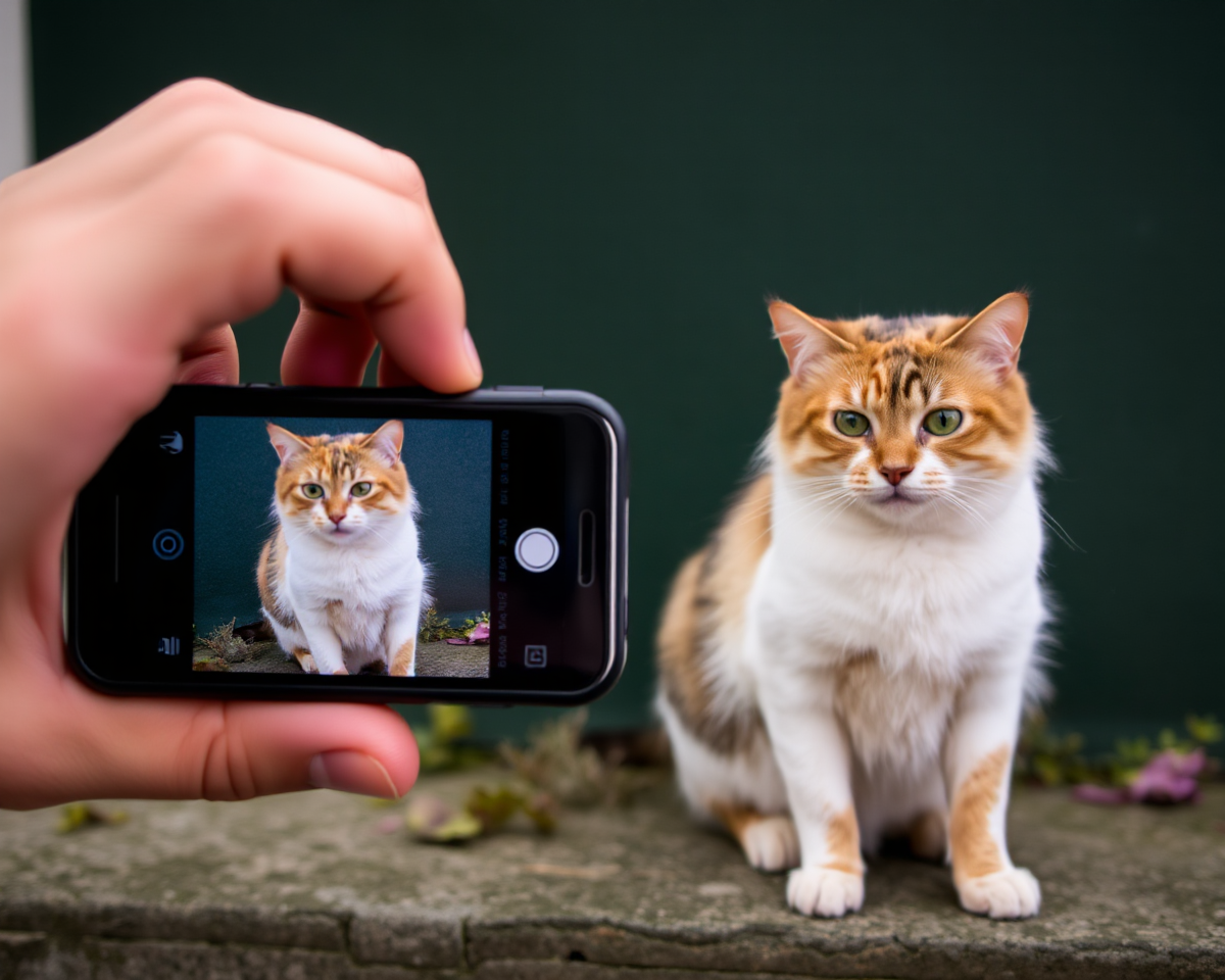 Amateur Photography Taking Pictures of Cats