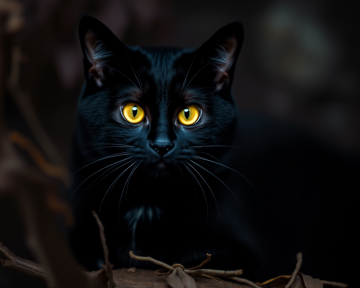 Black Cat's Enigmatic Presence in Halloween Pictures Unveiled