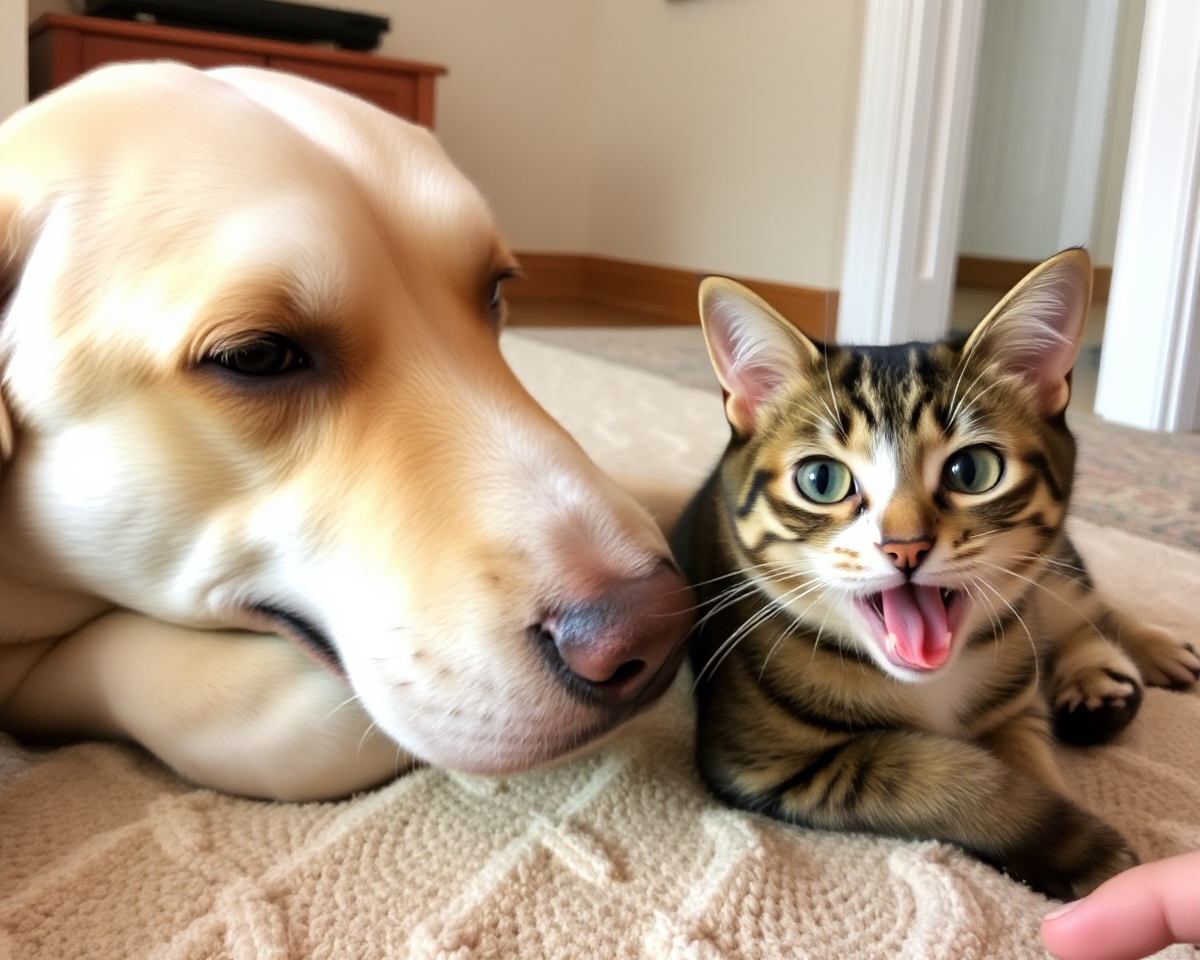 Dog and Cat Pictures Funny and Playful Moments Together