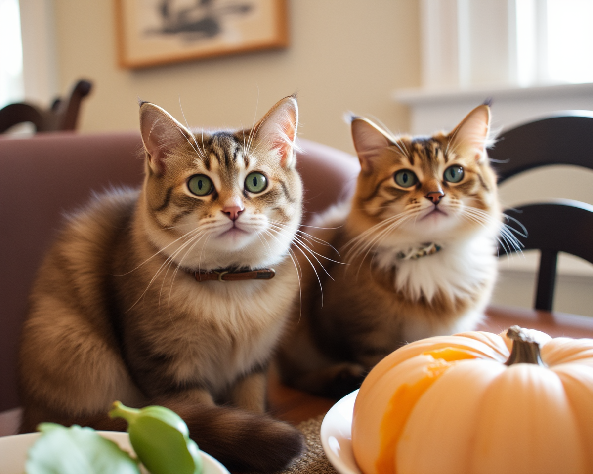 Cats Enjoying Thanksgiving Dinner Pictures to See