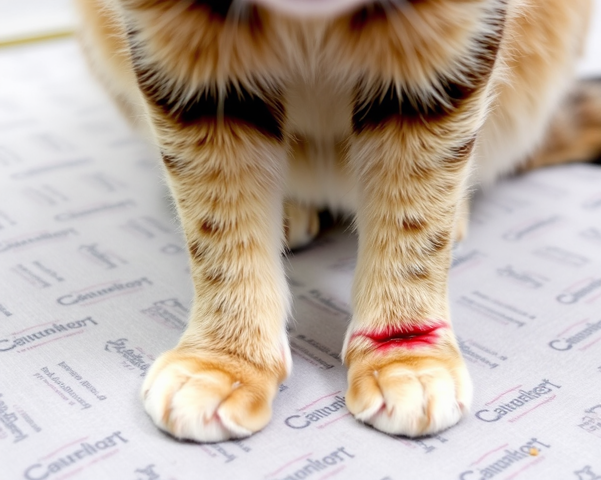 Leg Injuries from Snake Bites on Cats