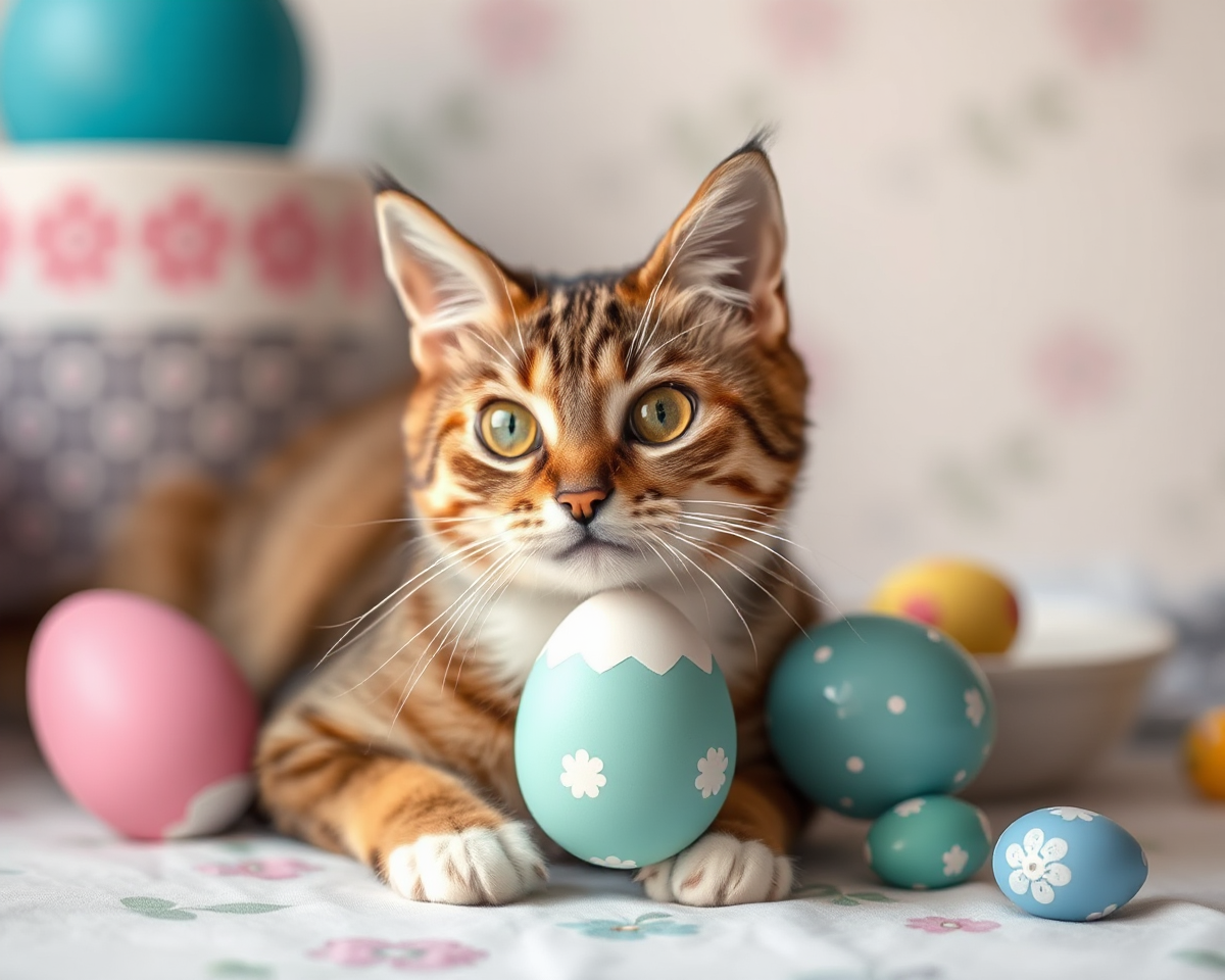 Easter Cat Photos Celebrate Spring Delight