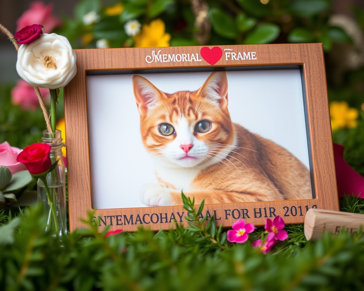 Beautiful Frame for Cat Memorial Picture Display