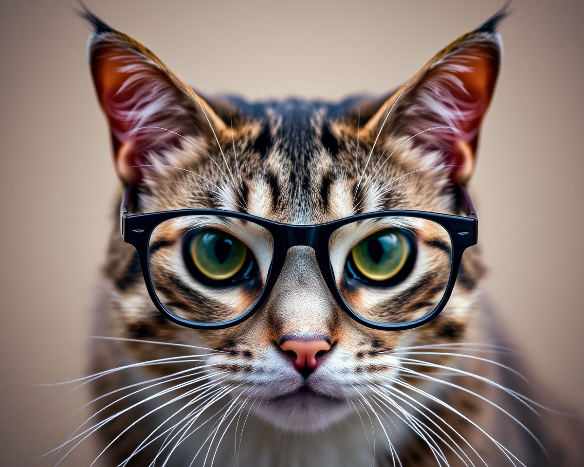 Cat in Glasses Images for Animal Lovers