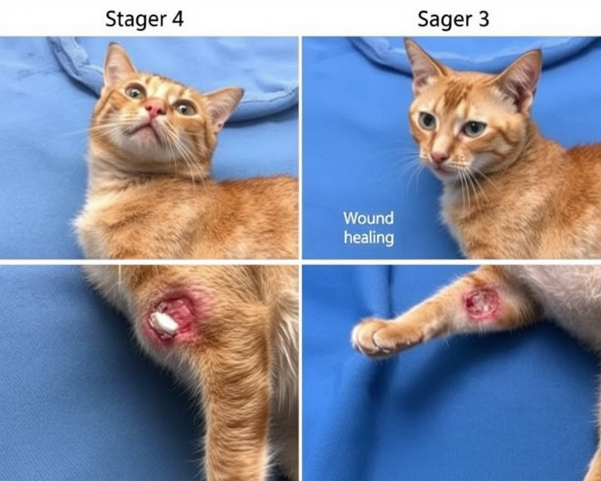 Cat Wound Healing Pictures and Stages of Recovery