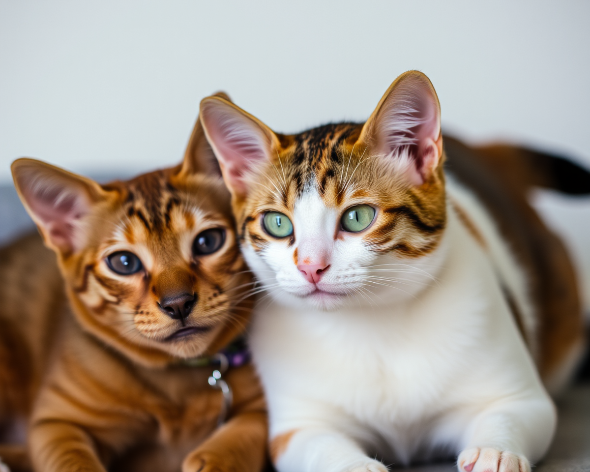 A Picture of Unconditional Love Between Cat and Dog