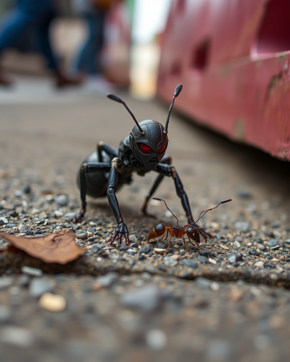 Ant-Man Shrinks to Ant Size in Crack