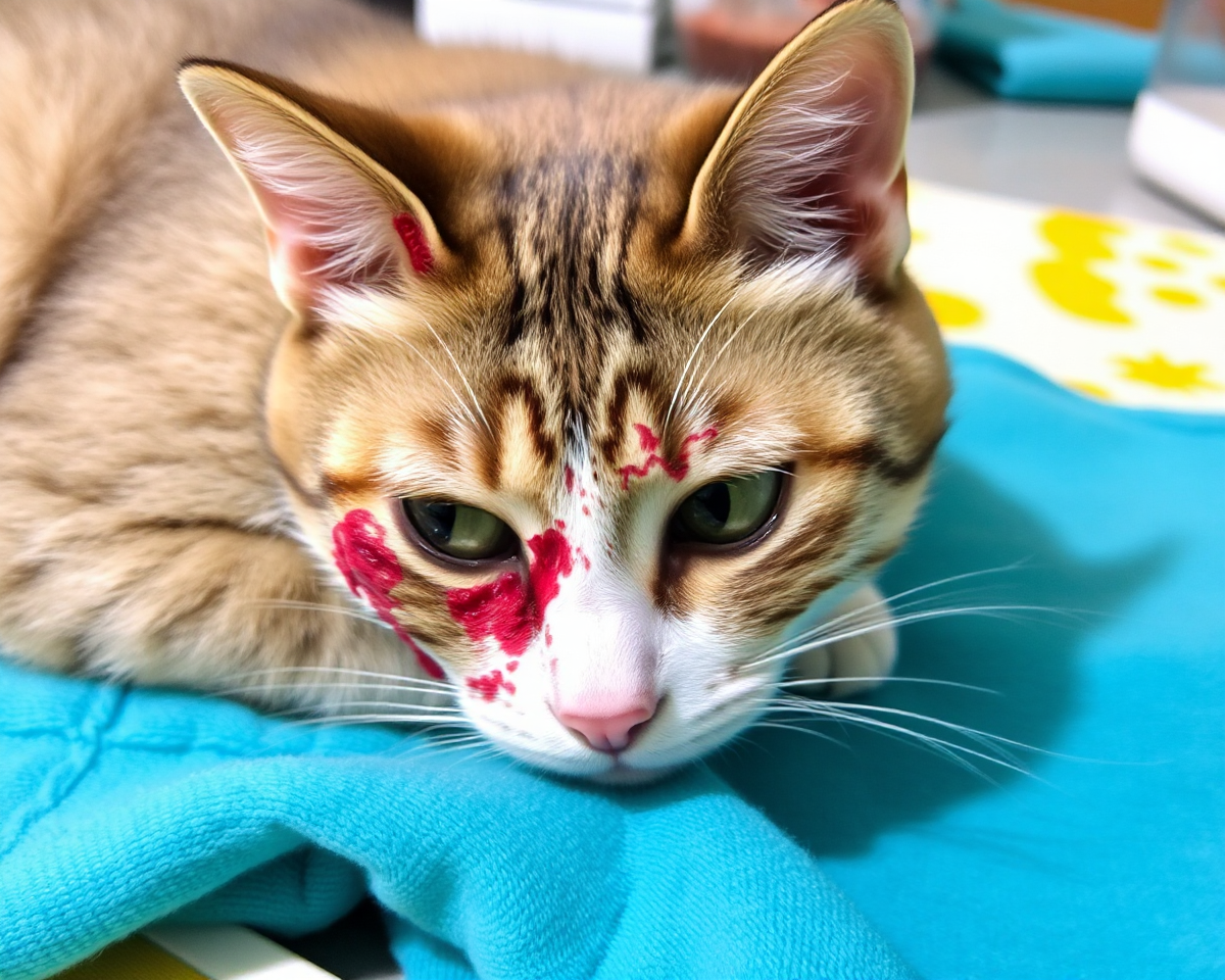 Shocking Images of Snake Bites on Cats