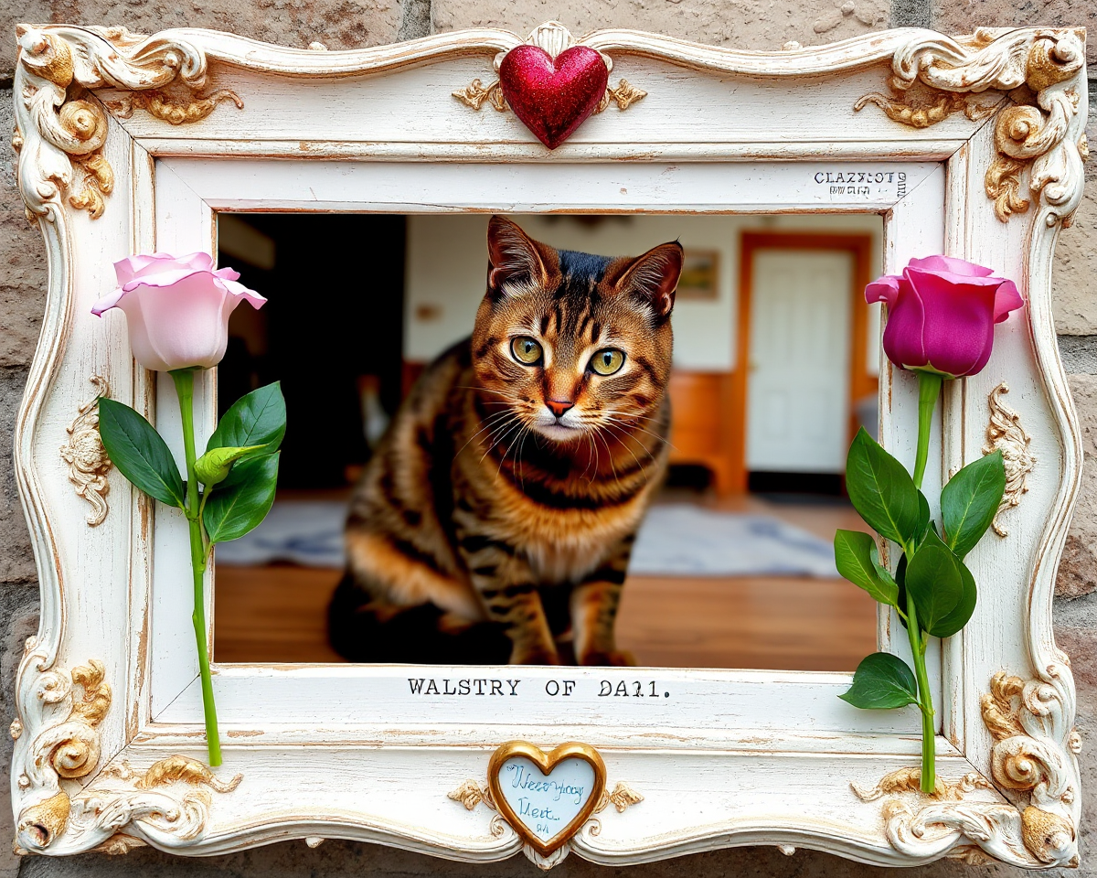 Cat's Picture Frame Memorialized in Memory