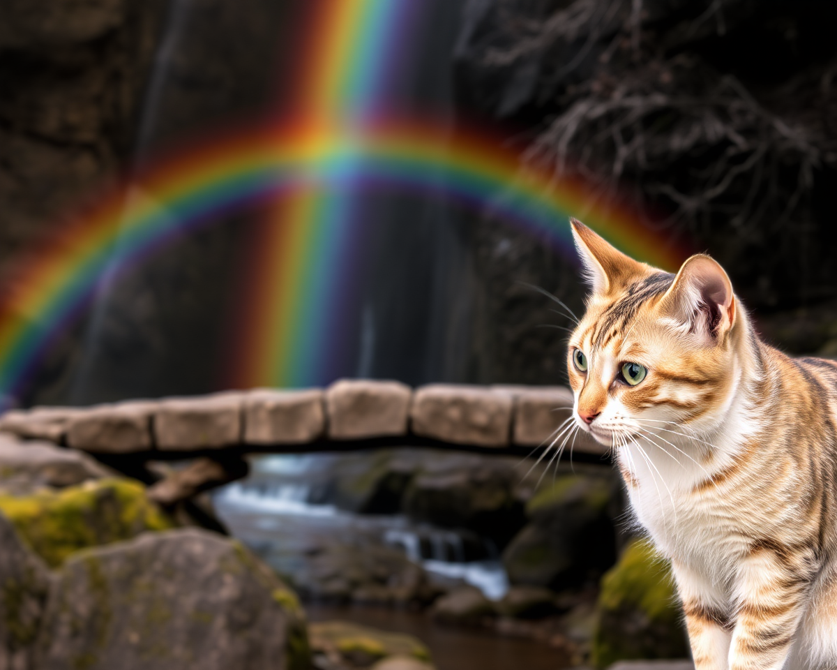 Rainbow Bridge for Cats Images: Colorful Feline Landscapes