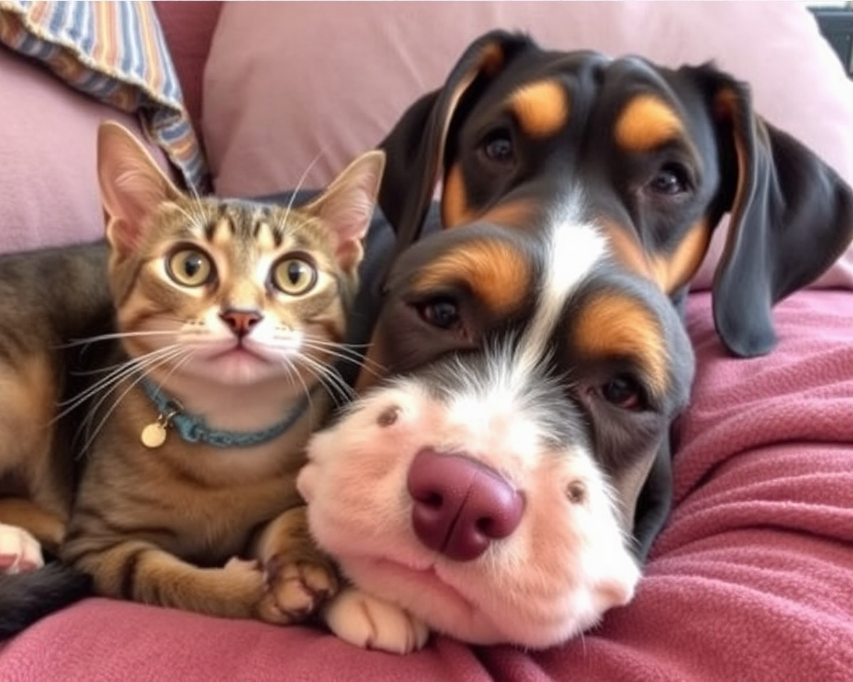 Funny Cat and Dog Photos Bring Joy