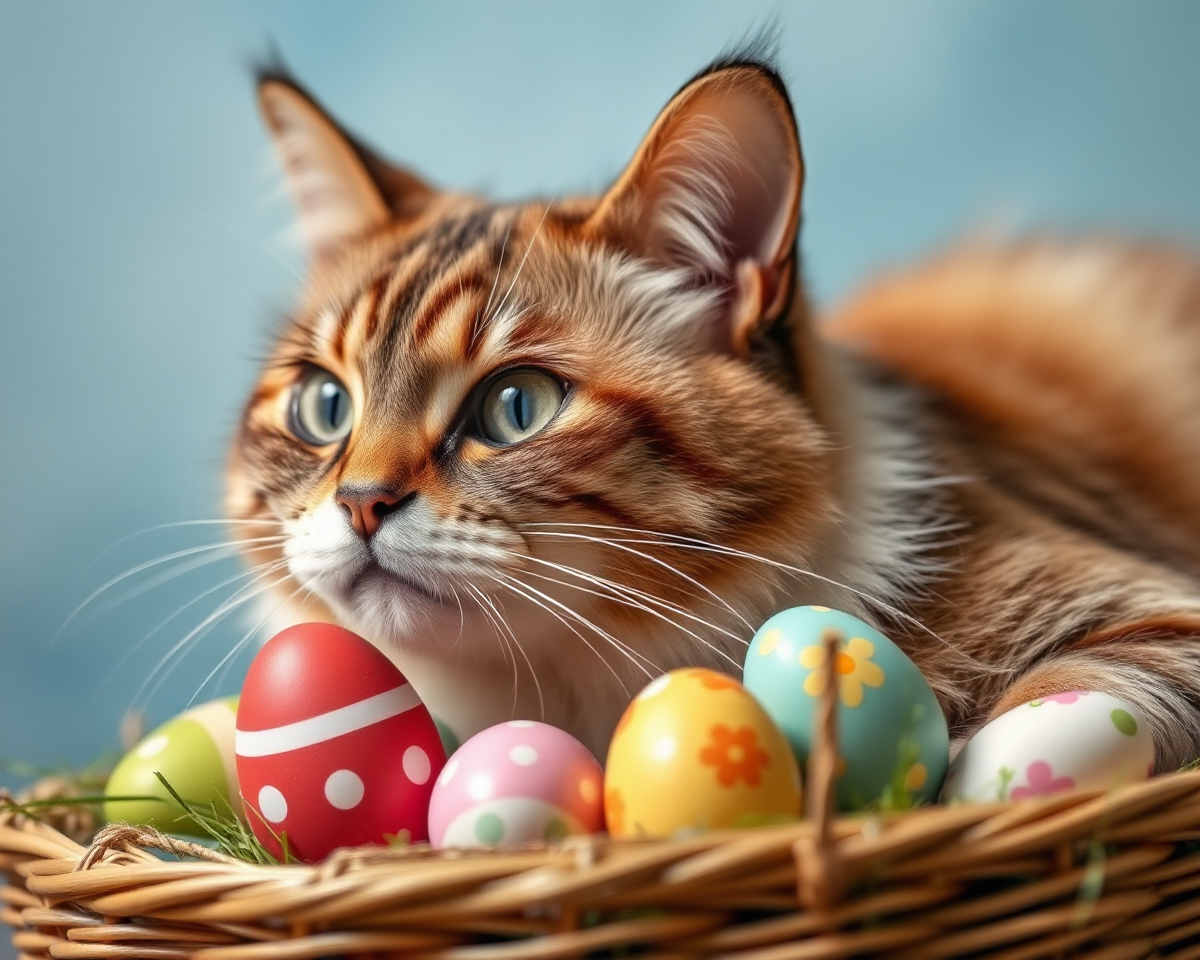 Easter Cat Pictures: A Sweet and Playful Scene