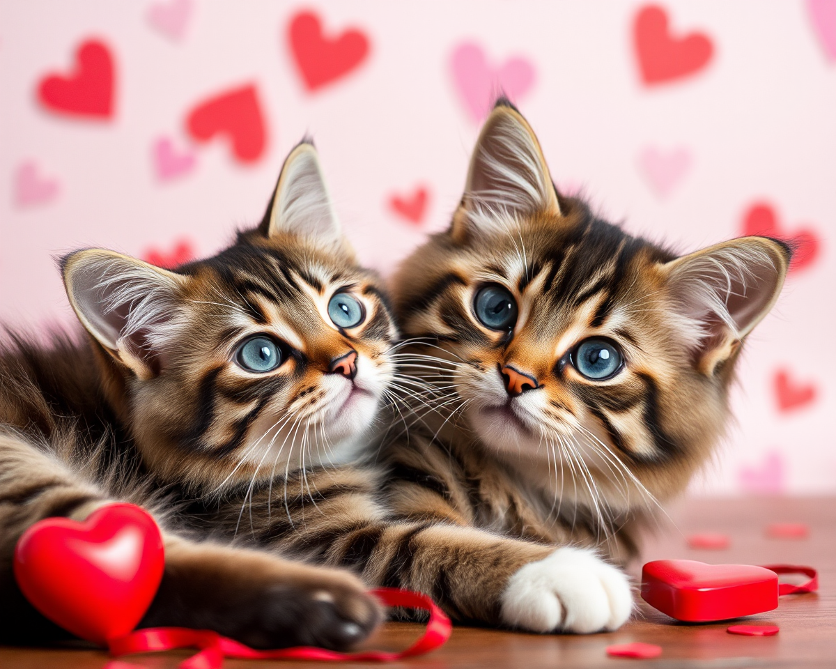 Cute Valentines Day Cat Photo Collection