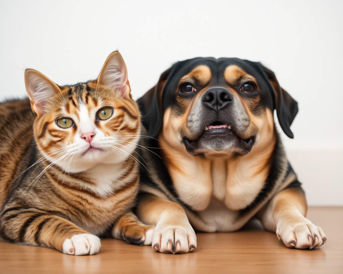 Cats and Dogs in Hilarious Combination