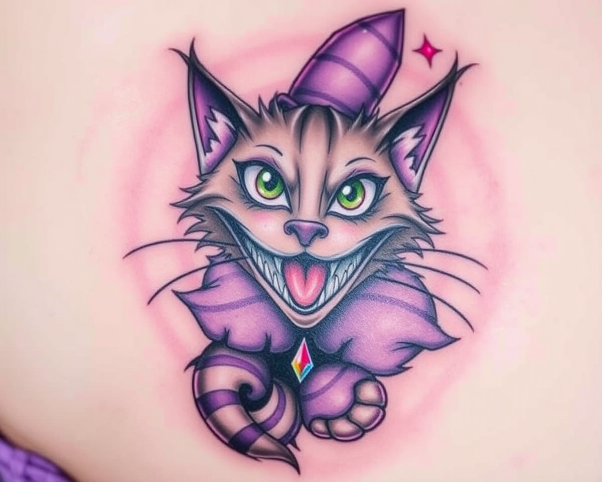 Cheshire Cat Tattoo Images for the Bold and Unconventional