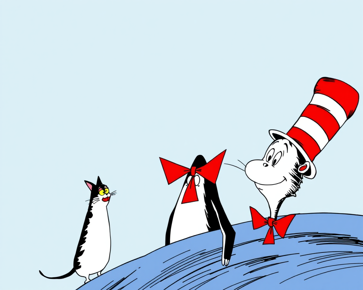 Vibrant Cat and Hat Images Evoke Wonder