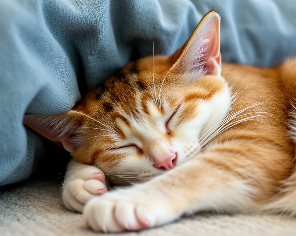 A Soothing Picture of a Cat's Afternoon Nap