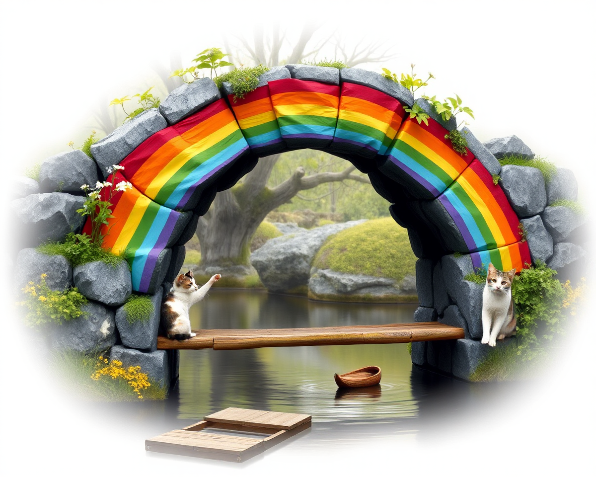 Rainbow Bridge for Cats Images: Aesthetic Feline Photography