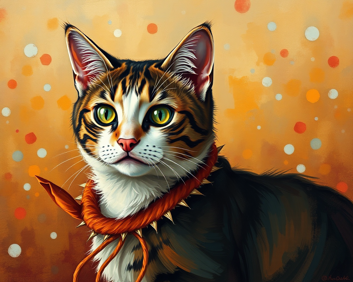 Cat Art Pictures Featuring Adorable Feline Portraits