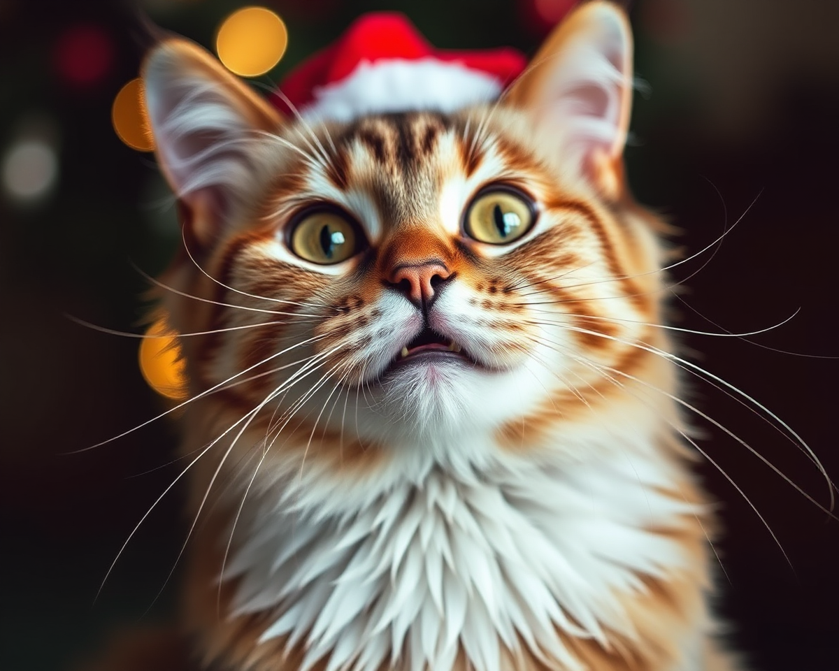 Christmas Cat Pictures Funny and Playful Antics