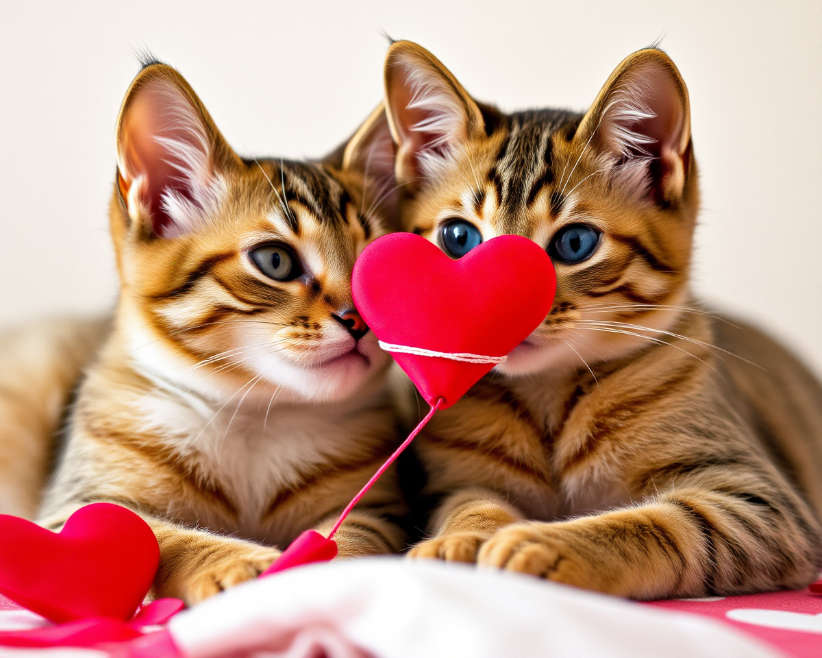 Valentine Cat Photos Unveil Adorable Feline Moments