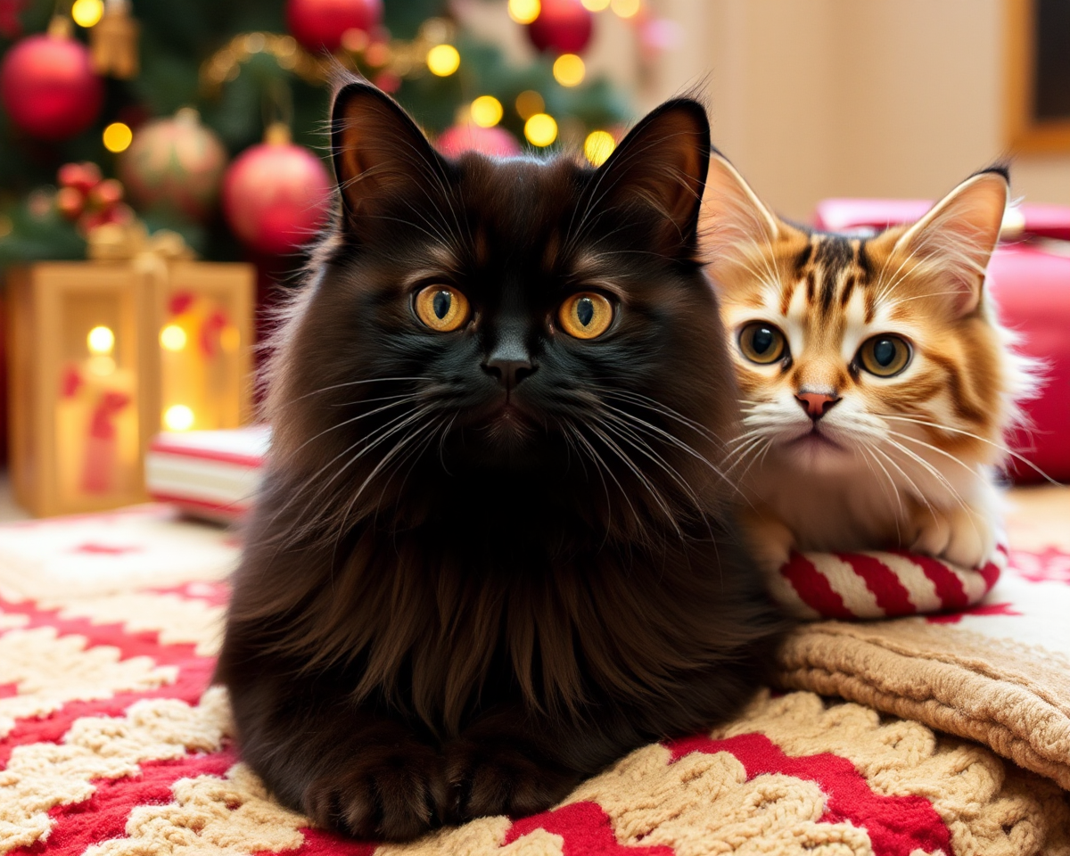 Funny Christmas Pictures of Cats and Their Quirks