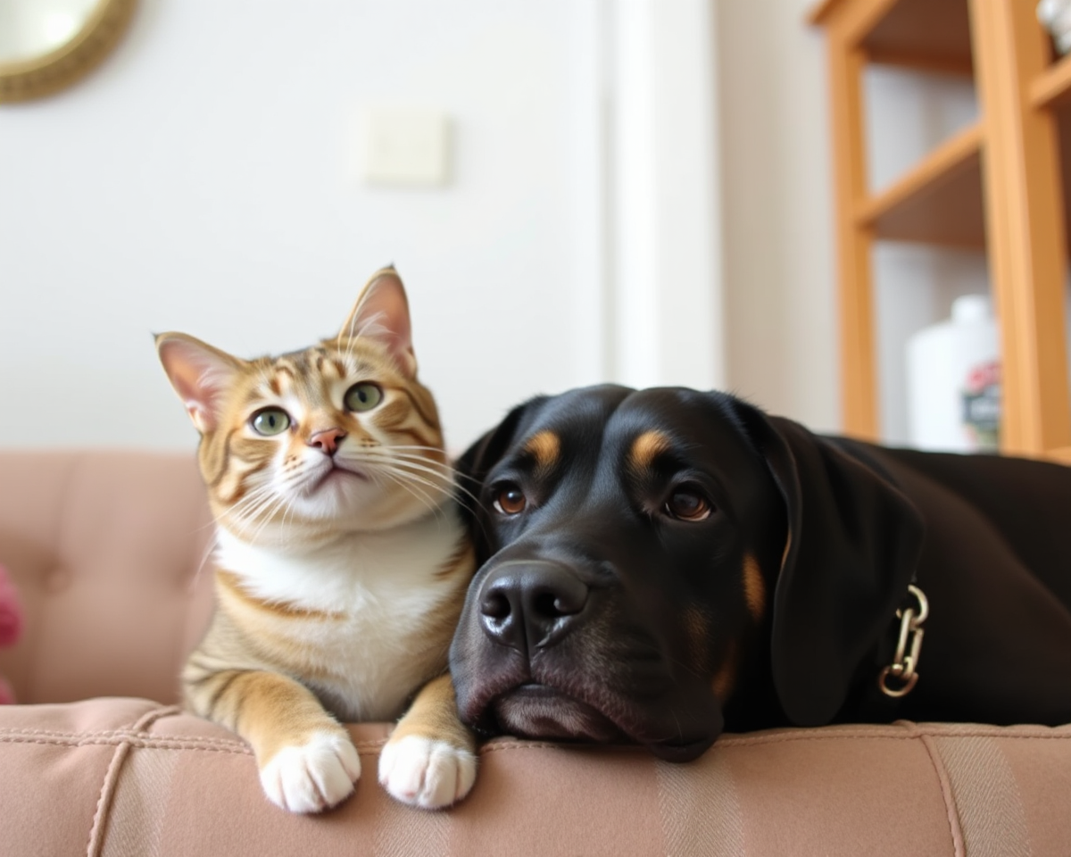 Cats and Dogs in Funny Pictures to Watch