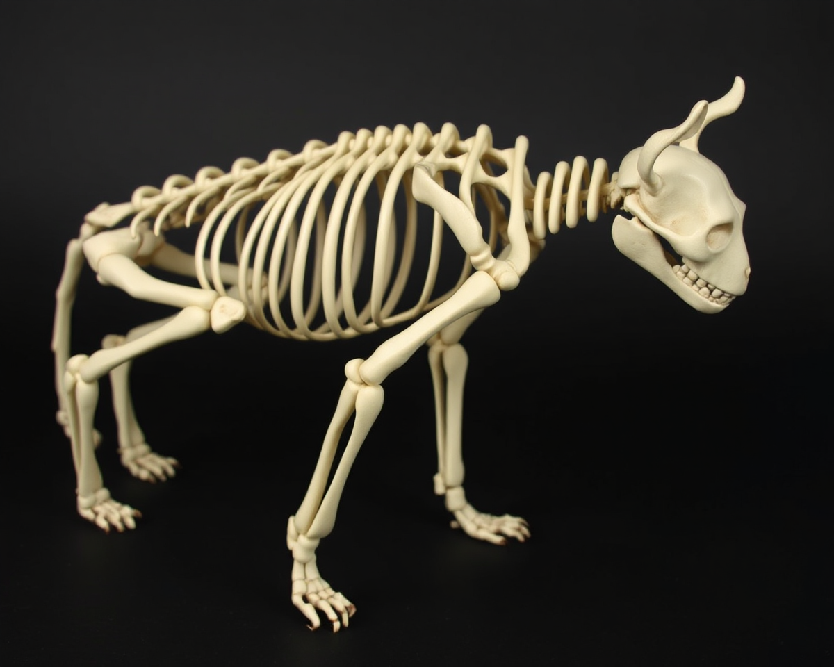 Rare Cat Skeleton Images for Research