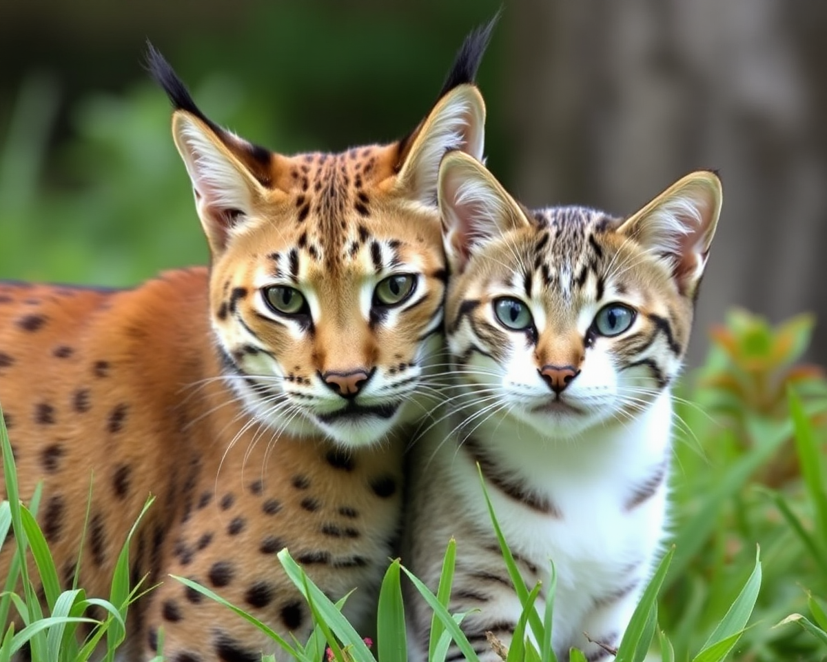 Unlikely Mix: Bobcat and Domestic Cat Photos