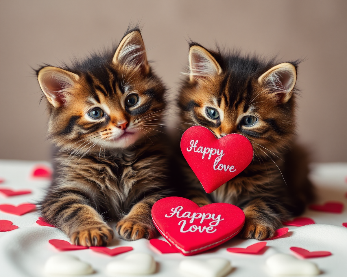 Valentine Cat Photos Highlight Feline Playfulness and Joy