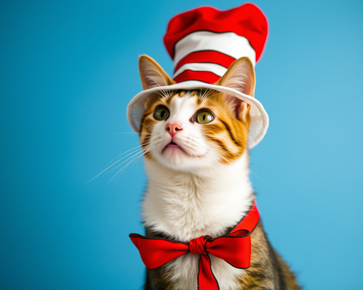 Fanciful Feline in a Hat Illustrations Showcase