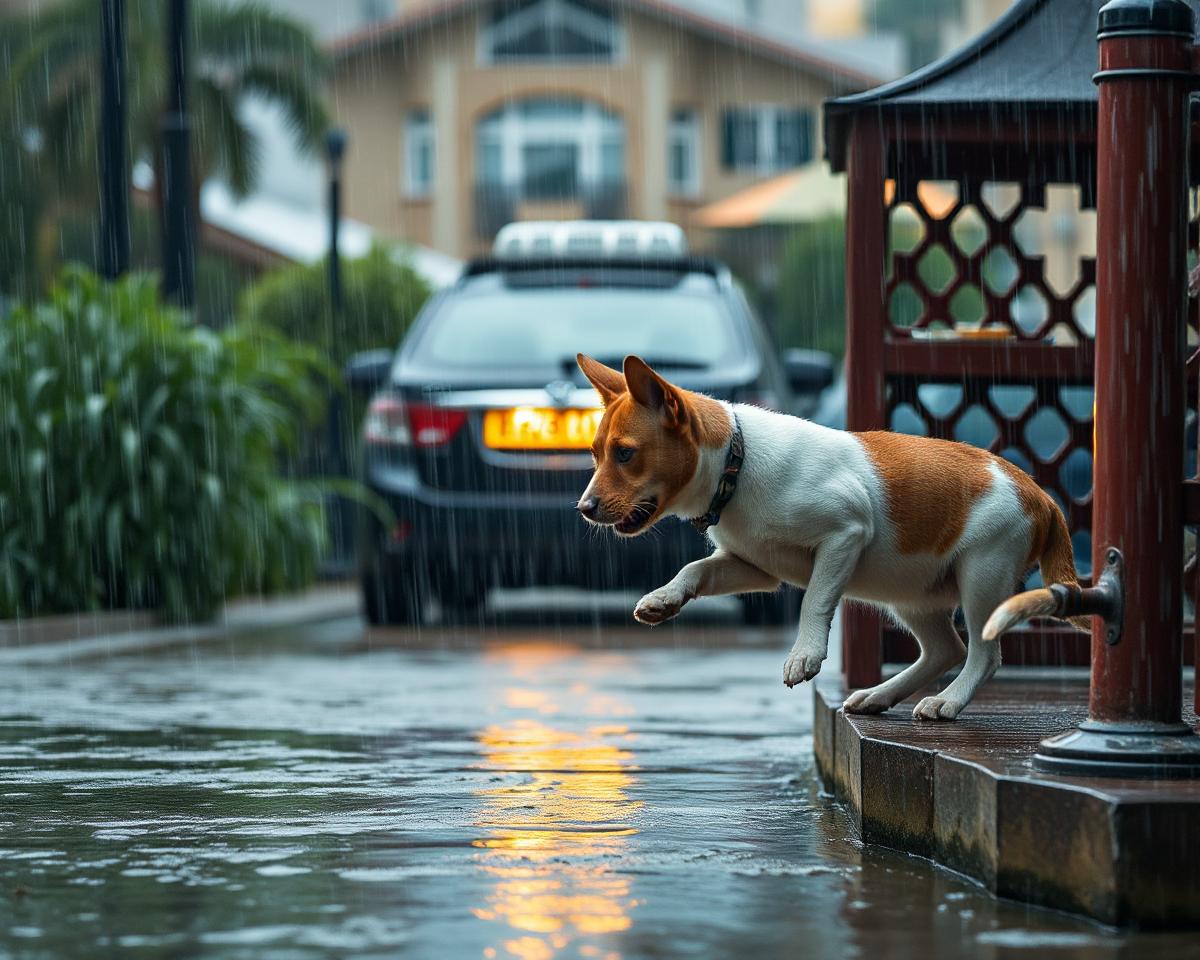 Raining Cats and Dogs Pictures in Unrelenting Rain