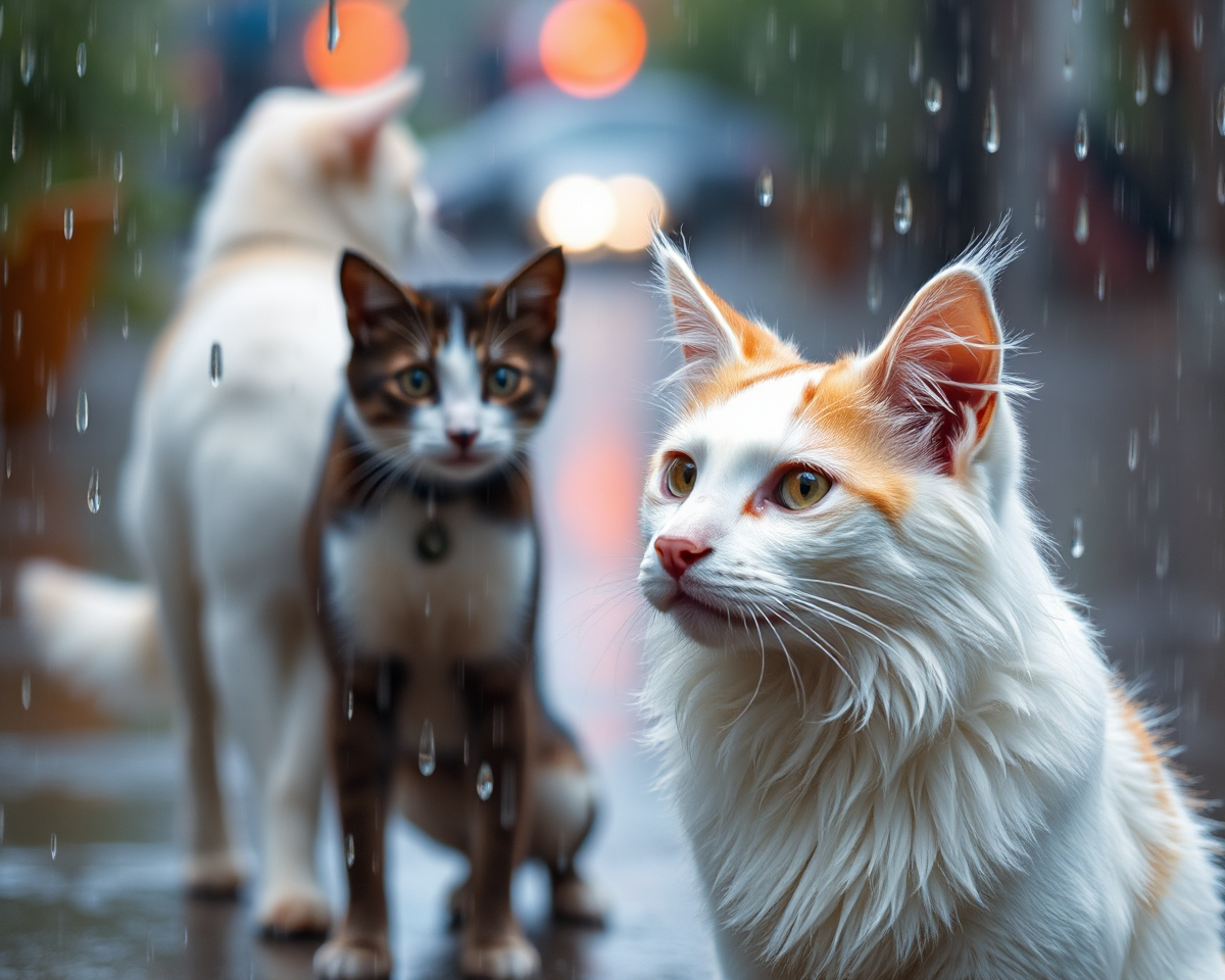 Images of Cats and Dogs Raining from Sky