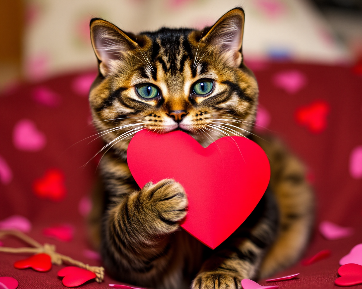 Funny Valentines Day Cat Photo Gallery