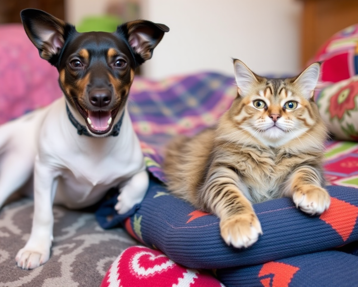 Entertaining Photos of Dogs and Cats Together