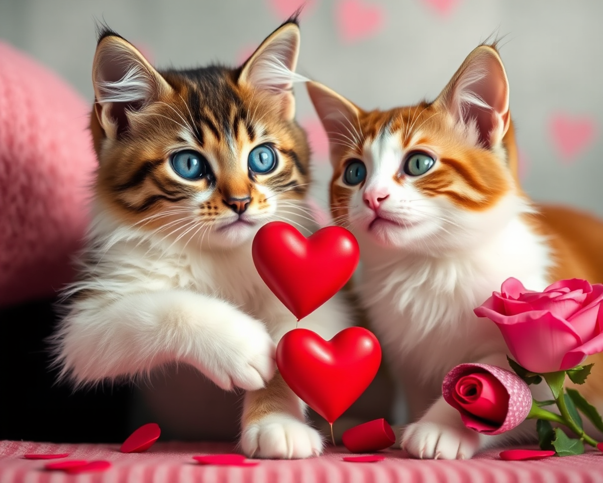 Valentines Day Cat Pictures for Couples