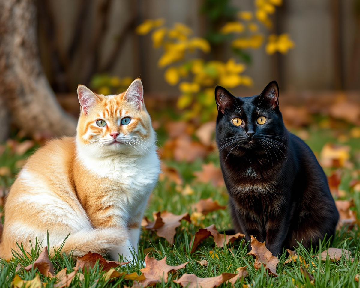 Fall Pictures Showcase Cats in Harmony