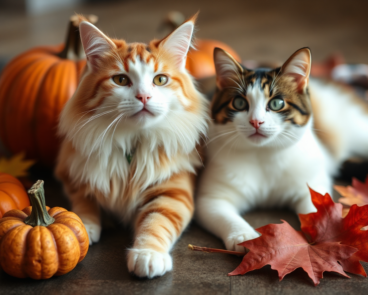 Cats and Thanksgiving Pictures: A Feline Festivity