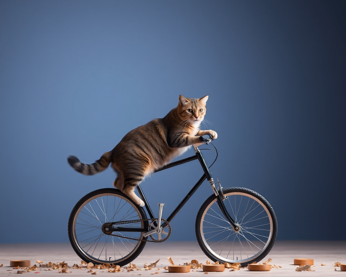 Unicycle Cat Image Generation Request