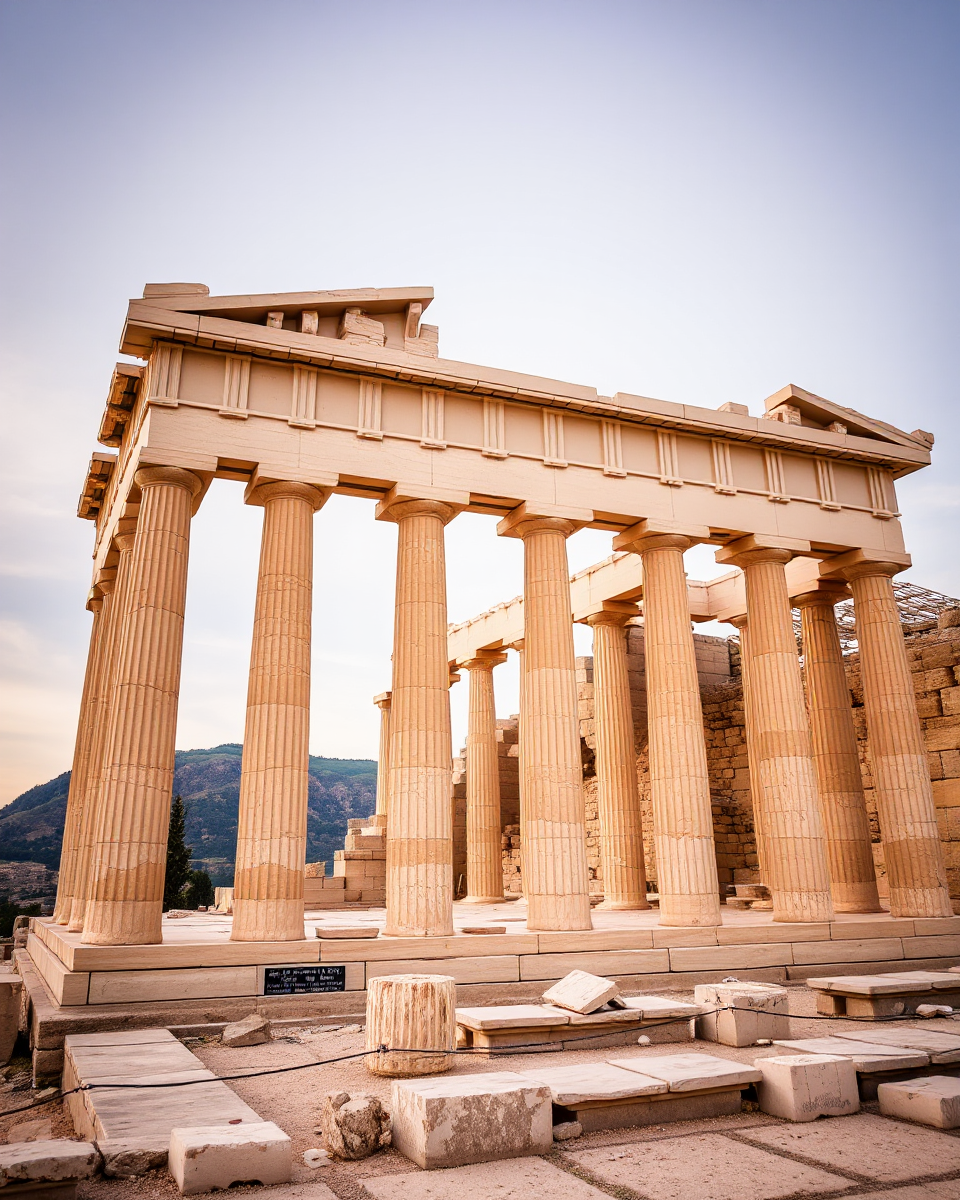 Ancient Greece's Majestic Temple in Delphi City