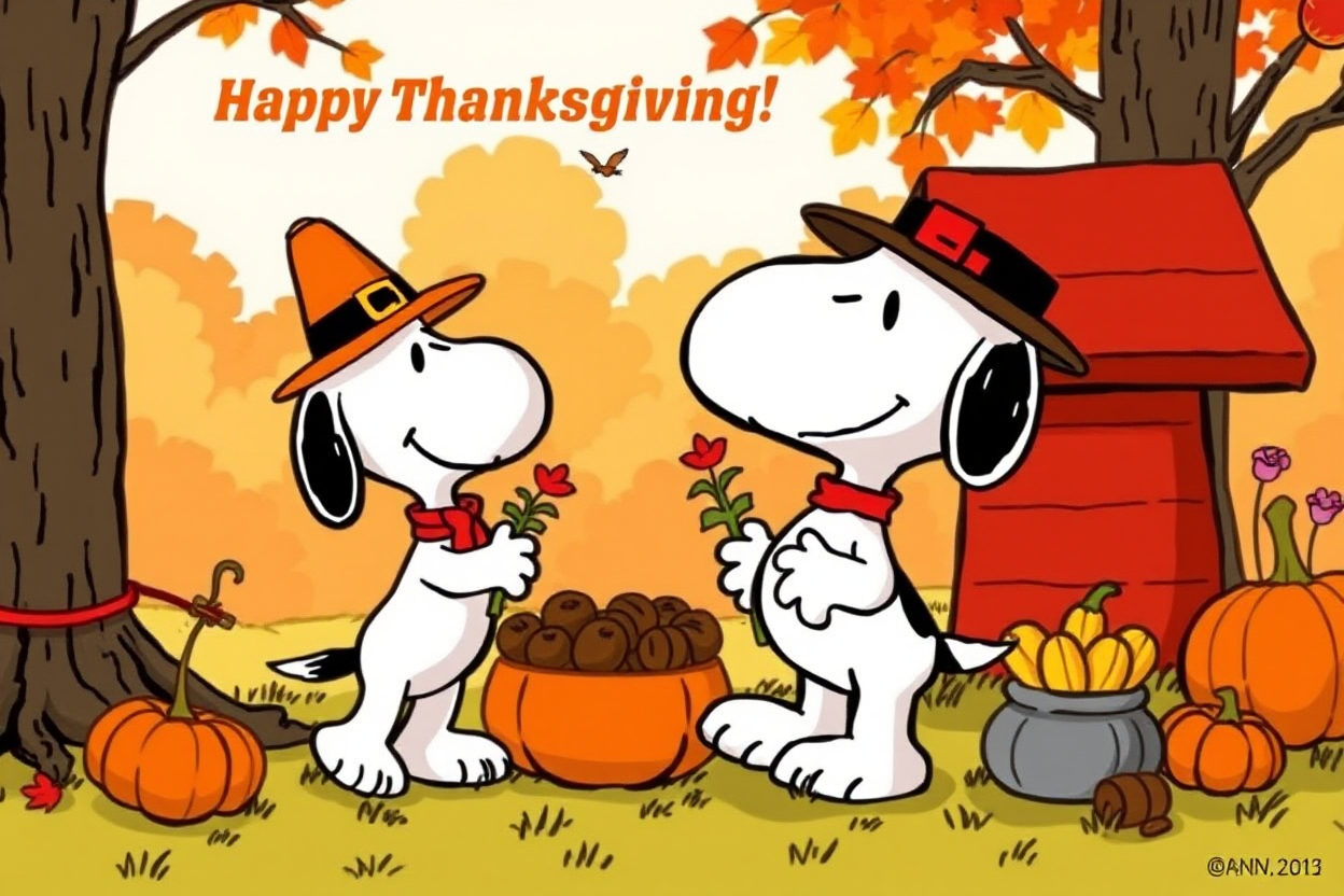 Snoopy's Happy Thanksgiving Day Images