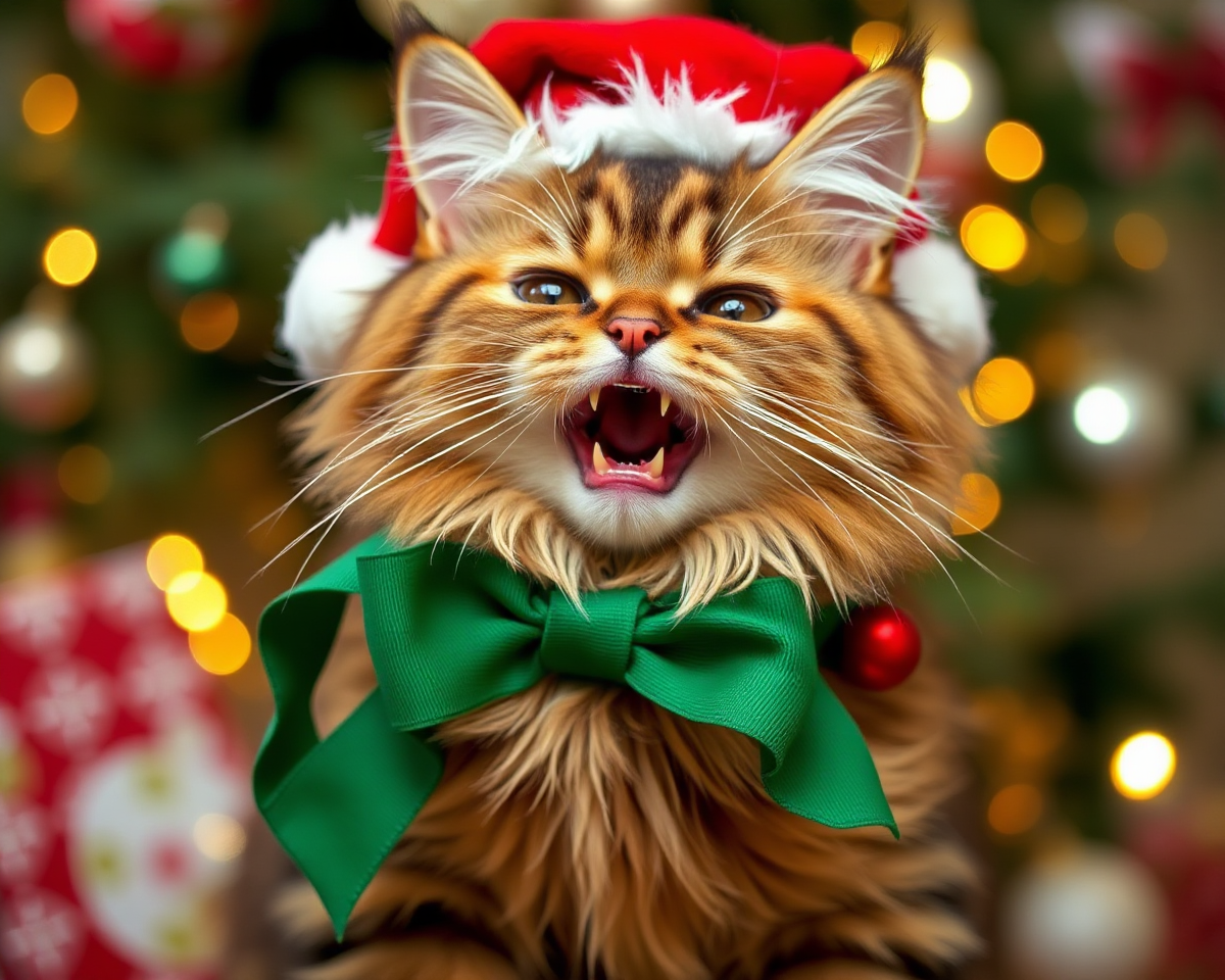 Funny Cat Christmas Pictures Are So Cute