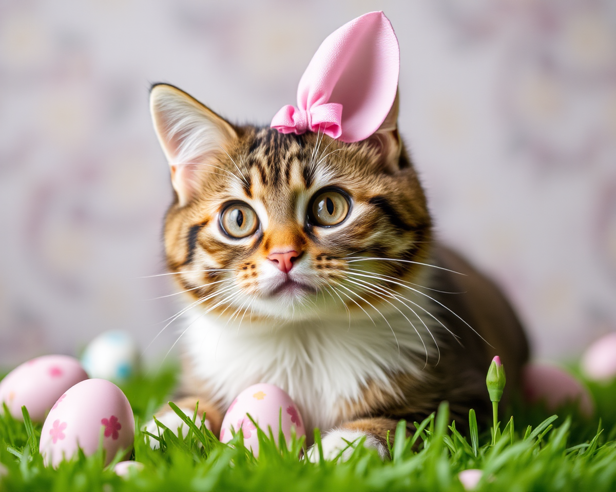 Easter Cat Photos Bring Joyful Moments